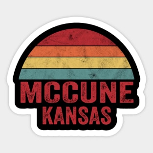 Vintage Mccune Kansas Sticker